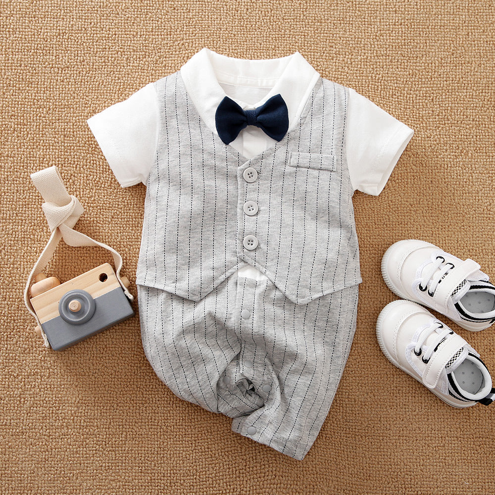 Baby Boy Gentleman Jumpsuit Baby Autumn Clothing