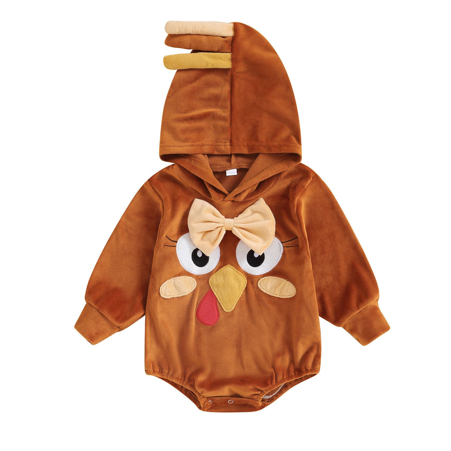 Romper Thanksgiving Chicken Shape Cute Style Men And Women Baby Jumpsuits