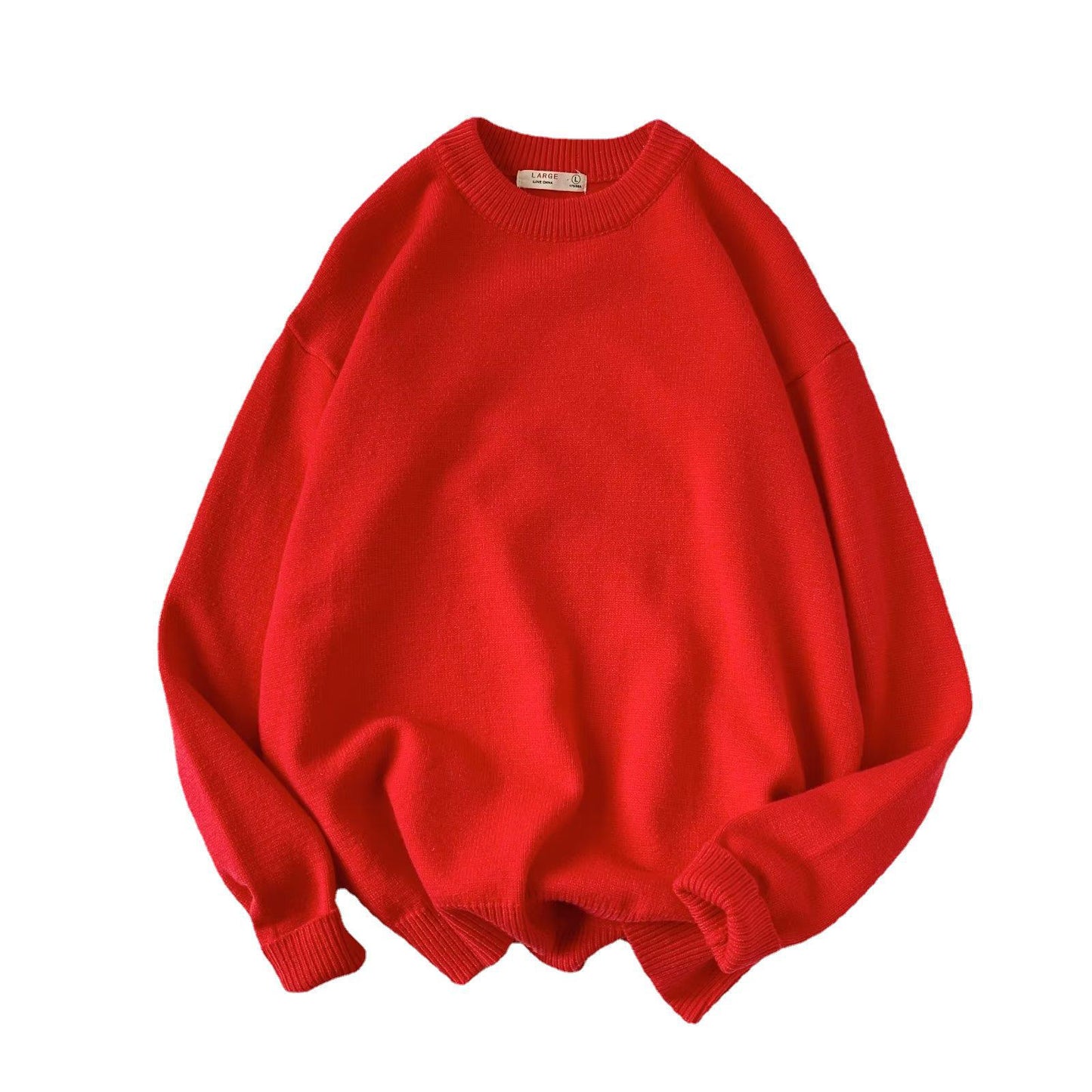 Round Neck All-matching Men's Loose Casual Sweater