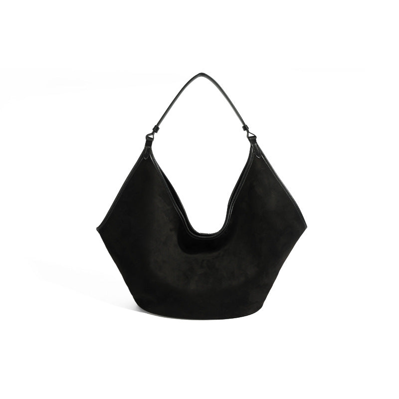 Bolso de hombro de cuero suave de gran capacidad de moda para mujer