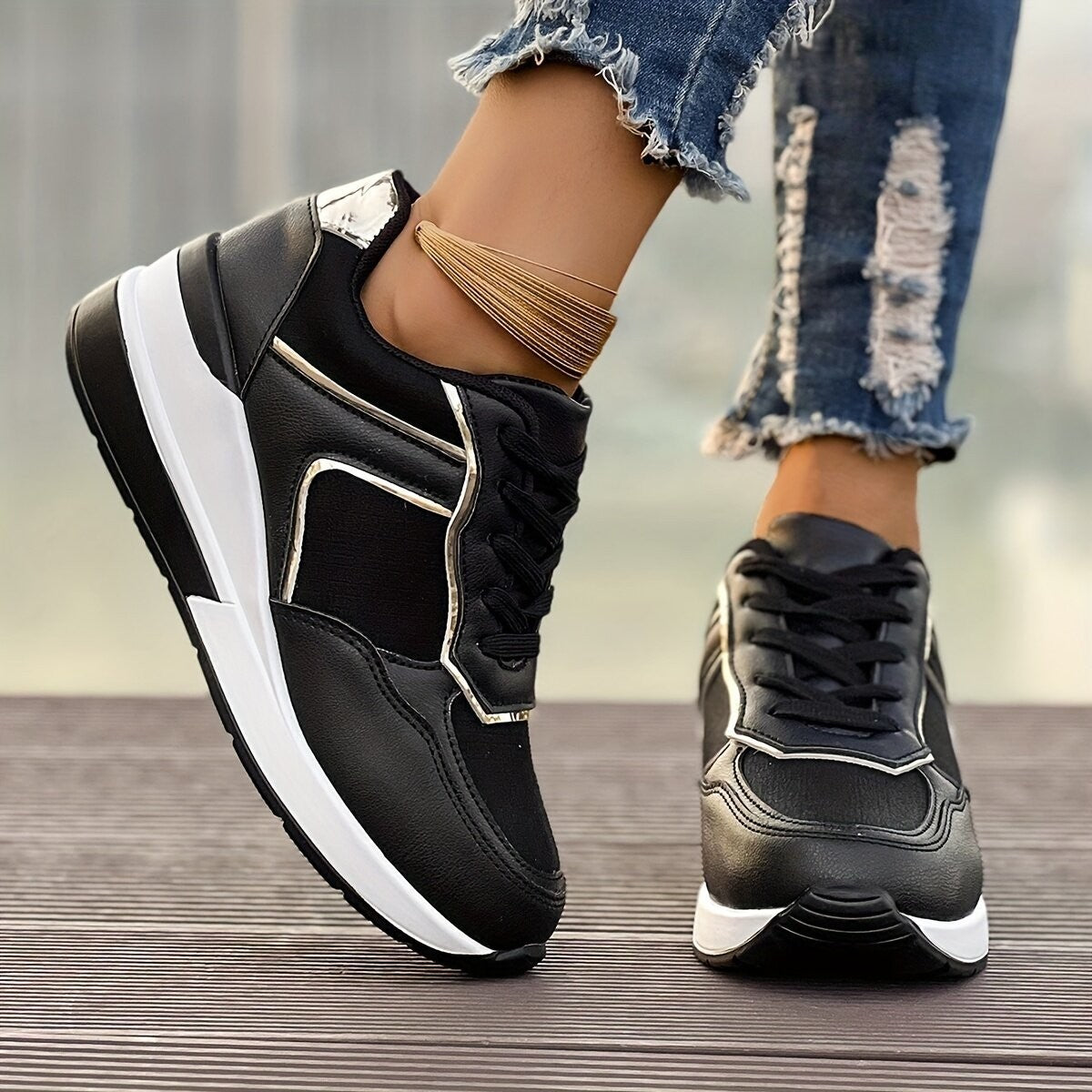 Fashion Wedge Platform Leisure Sports Women's Thin Shoes