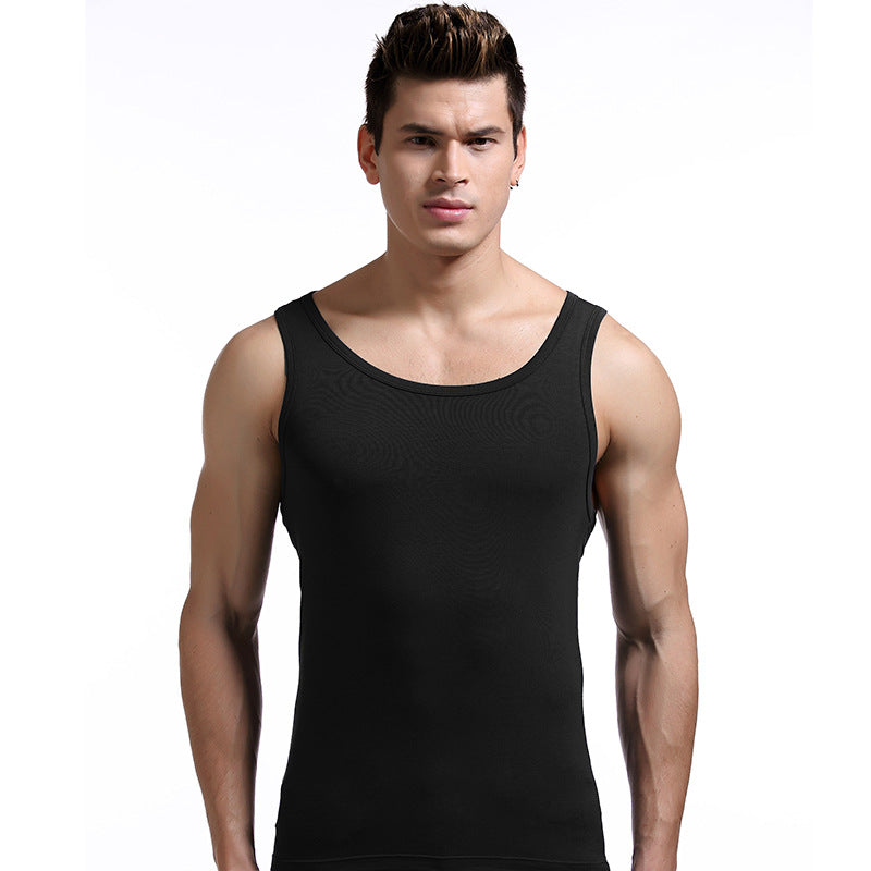 Men's Underwear Thin Tank-top Sports Workout Elastic Bottoming Shirt