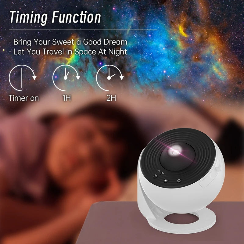 Night Light Galaxy Projector Starry Sky Projector 360 Rotate Planetarium Lamp For Kids Bedroom Valentines Day Gift Wedding Deco