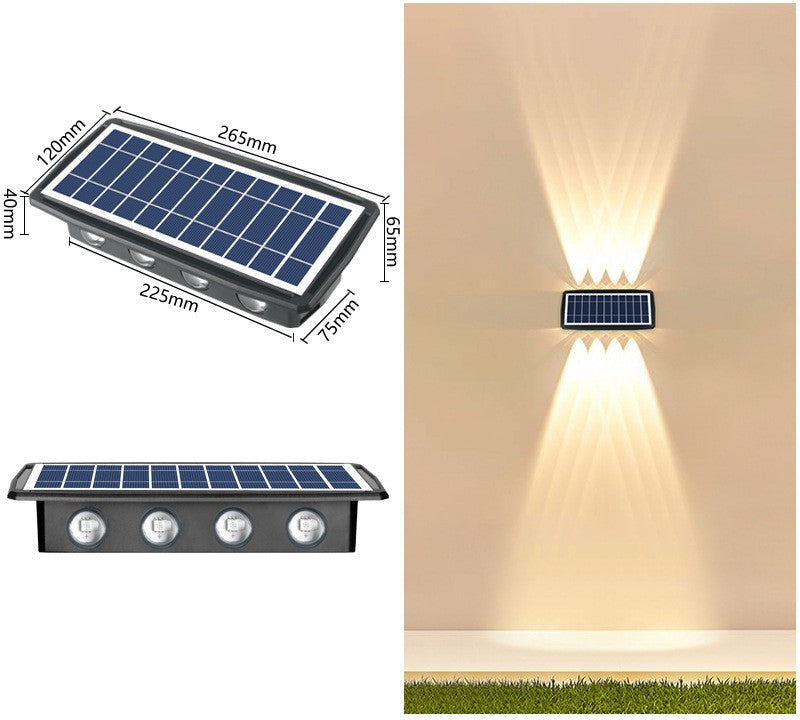 Impermeabilización de luces solares de pared para exteriores