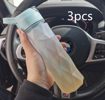 Botella de agua pulverizada para niñas, deporte al aire libre, taza de agua para Fitness, botella pulverizadora de gran capacidad, botellas de viaje, utensilios de cocina