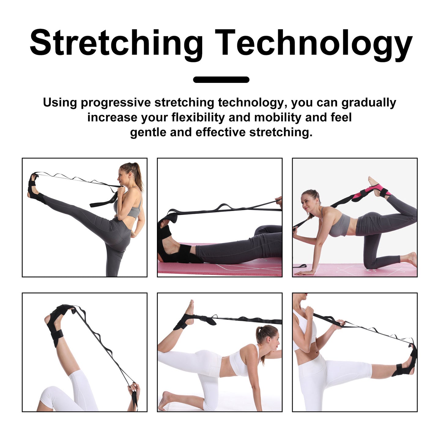 Exercise Yoga Stretch Ankle Pulling Rope