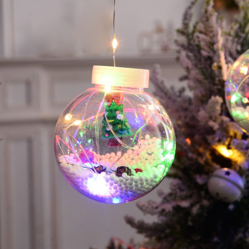 10 件装 LED 圣诞窗帘灯仙女雪人许愿球灯串圣诞橱窗装饰圣诞灯室