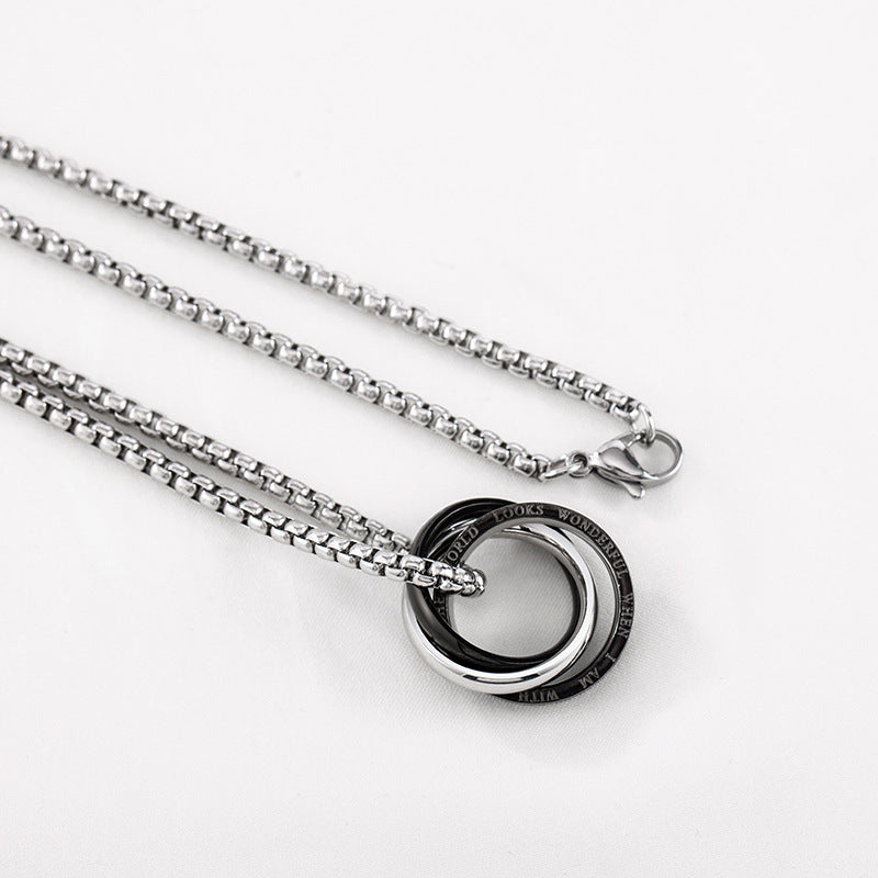 Women's Long Titanium Steel Necklace