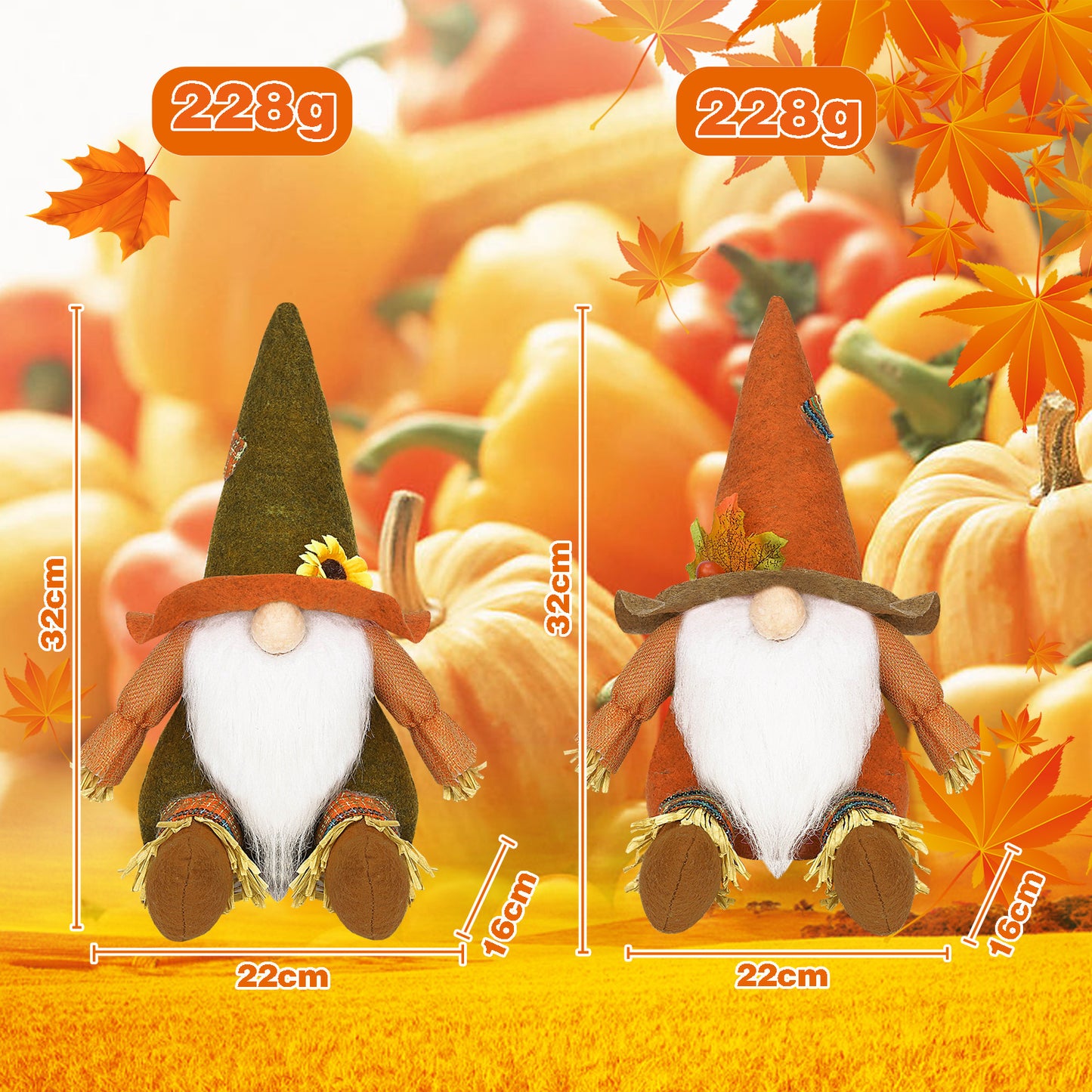 Thanksgiving Day Faceless Baby Doll Decorations