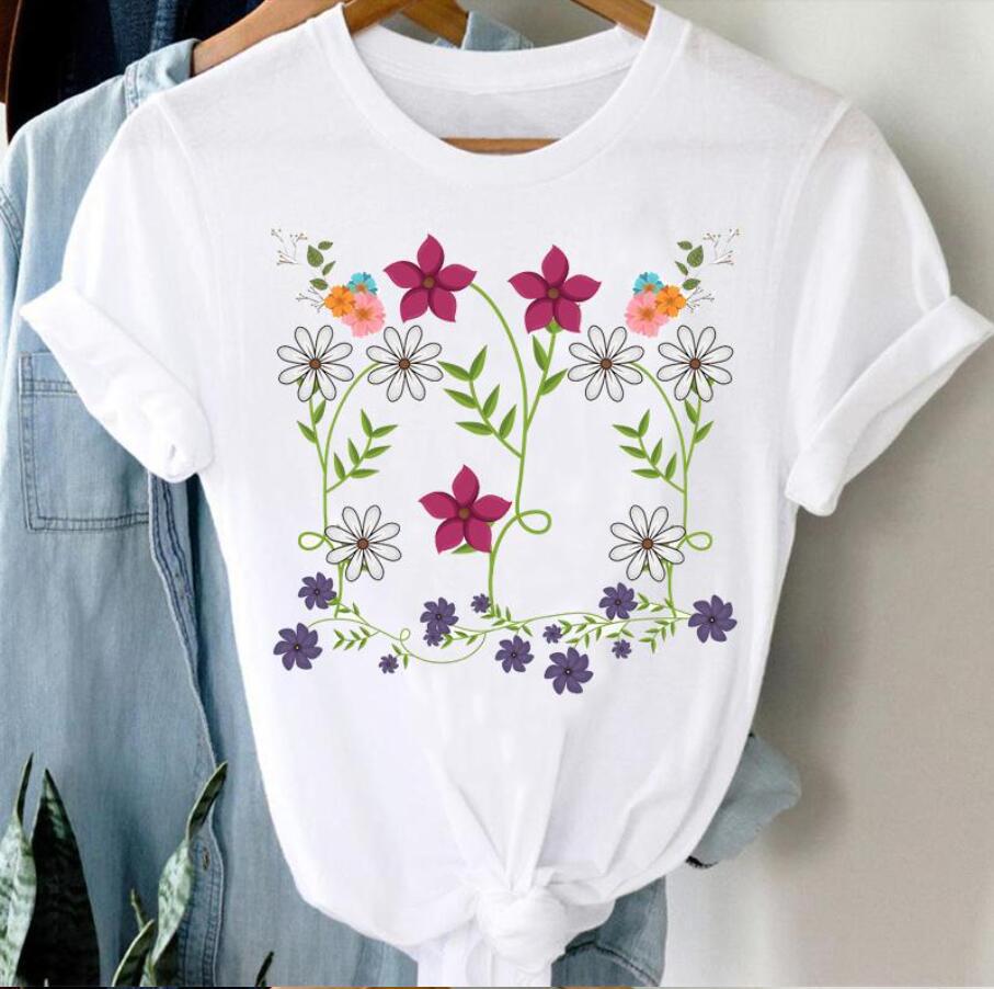 Women's Printed Cartoon Casual T-shirt