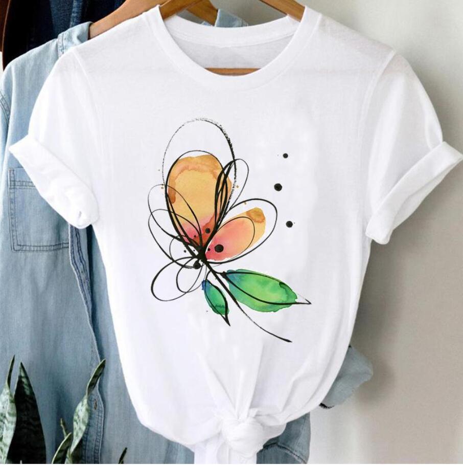 Women's Printed Cartoon Casual T-shirt