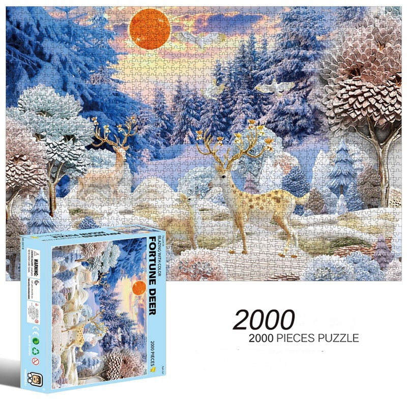 Difficulty Burning Brain Cure Department 2000 Pieces Of Puzzle Adult Decompression Boredom