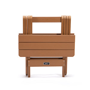 TALE Mesa auxiliar plegable portátil Adirondack, mesa cuadrada de madera de plástico resistente a todo clima y resistente a la decoloración, perfecta para jardín al aire libre, playa, camping, picnic, Ban Amazon