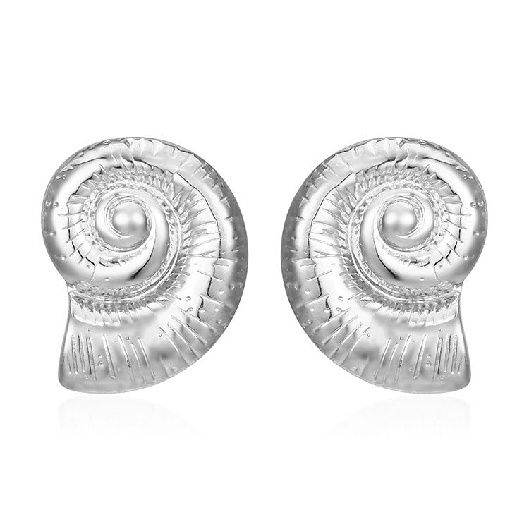 French INS Style 18K Gold Stainless Steel Titanium Steel Conch Ear Studs