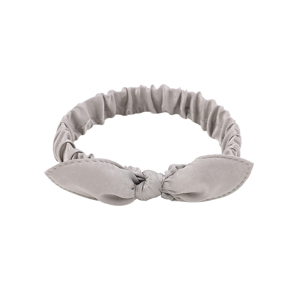 All-match Satin Headband With Wide Side Hair And Headband