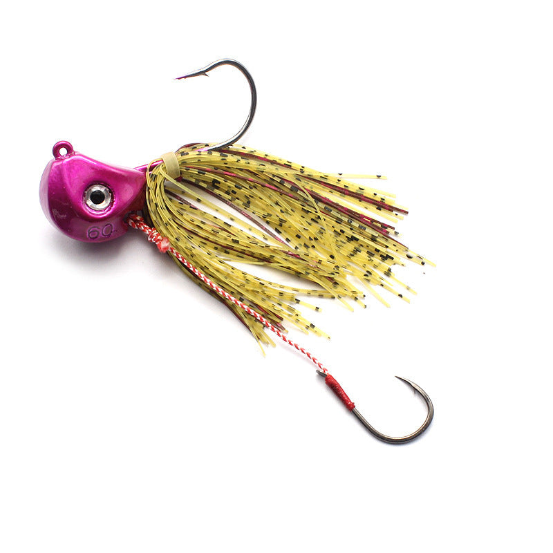 Double Hook Lead Head Beard Lure Bait For Boat Fishing