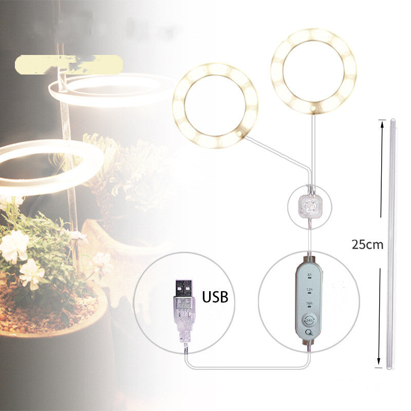 Luz LED de cultivo de espectro completo, lámpara de cultivo Phyto, lámpara USB Phyto para iluminación de crecimiento de plantas para plantas de interior