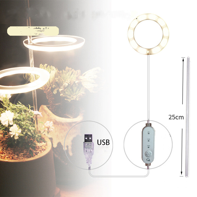 Luz LED de cultivo de espectro completo, lámpara de cultivo Phyto, lámpara USB Phyto para iluminación de crecimiento de plantas para plantas de interior