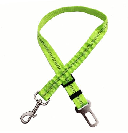 Adjustable Dog Seat Belt Dog Car Seatbelt Harness Leads Elastic Reflective Safety Rope