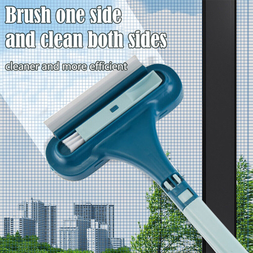 2 IN 1 Glass Cleaning Brush Car Windshield Home Window Glass Universal Detachable Squeegee Wiper Portable Cleaner Brushes