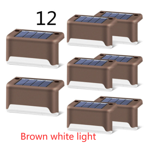 全新升级防水 LED 太阳能栅栏灯太阳能甲板灯太阳能台阶灯户外适用于露台楼梯花园通道台阶庭院