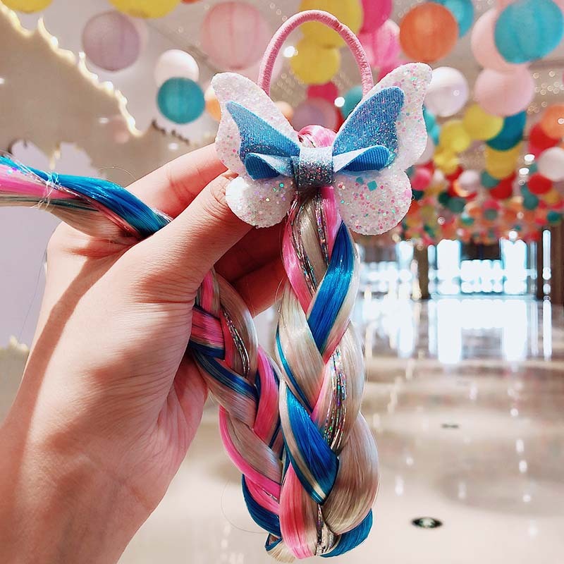 Children's Cartoon Unicorn Color Hair Rope