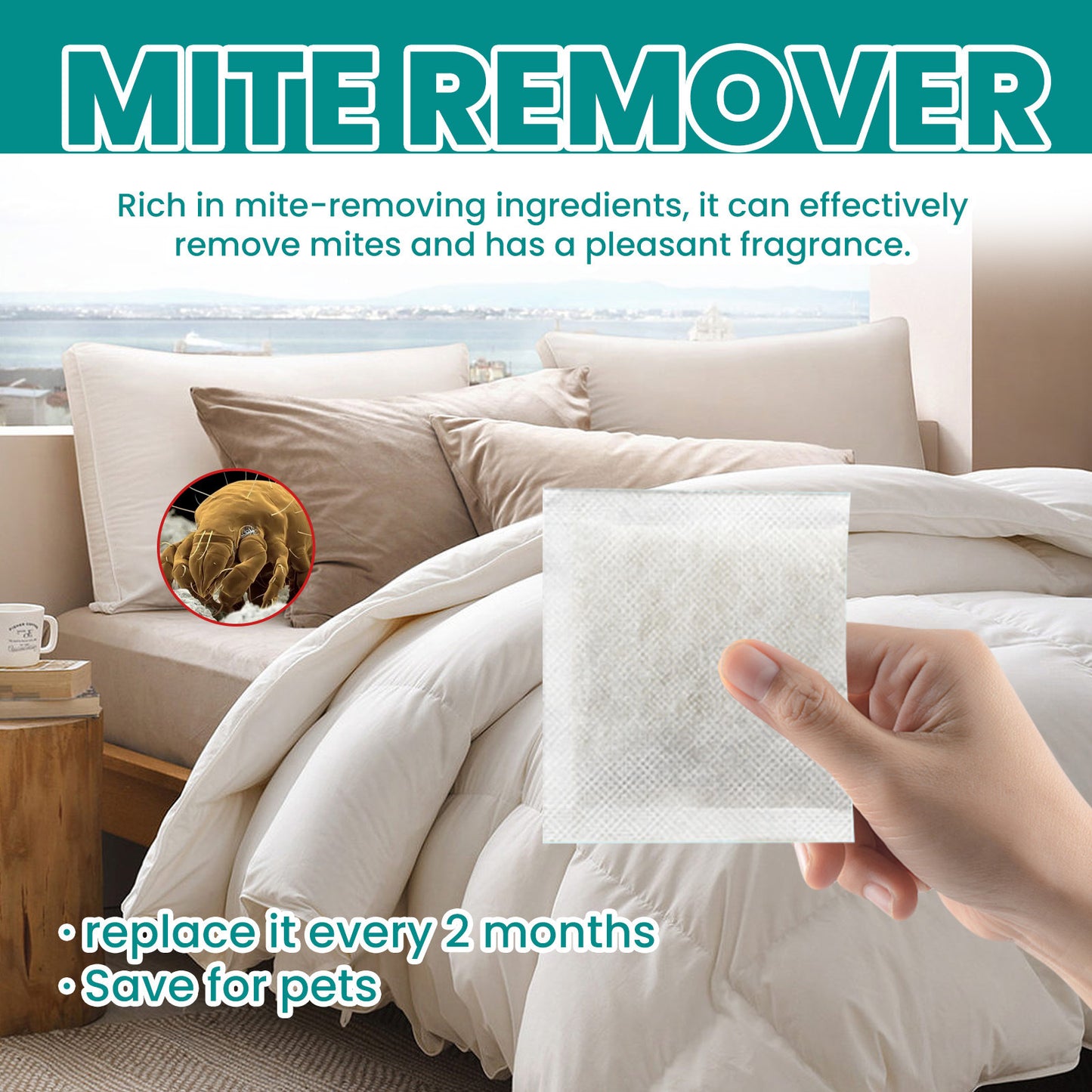 Herbal Mite Removal Bag Travel Home Supplies