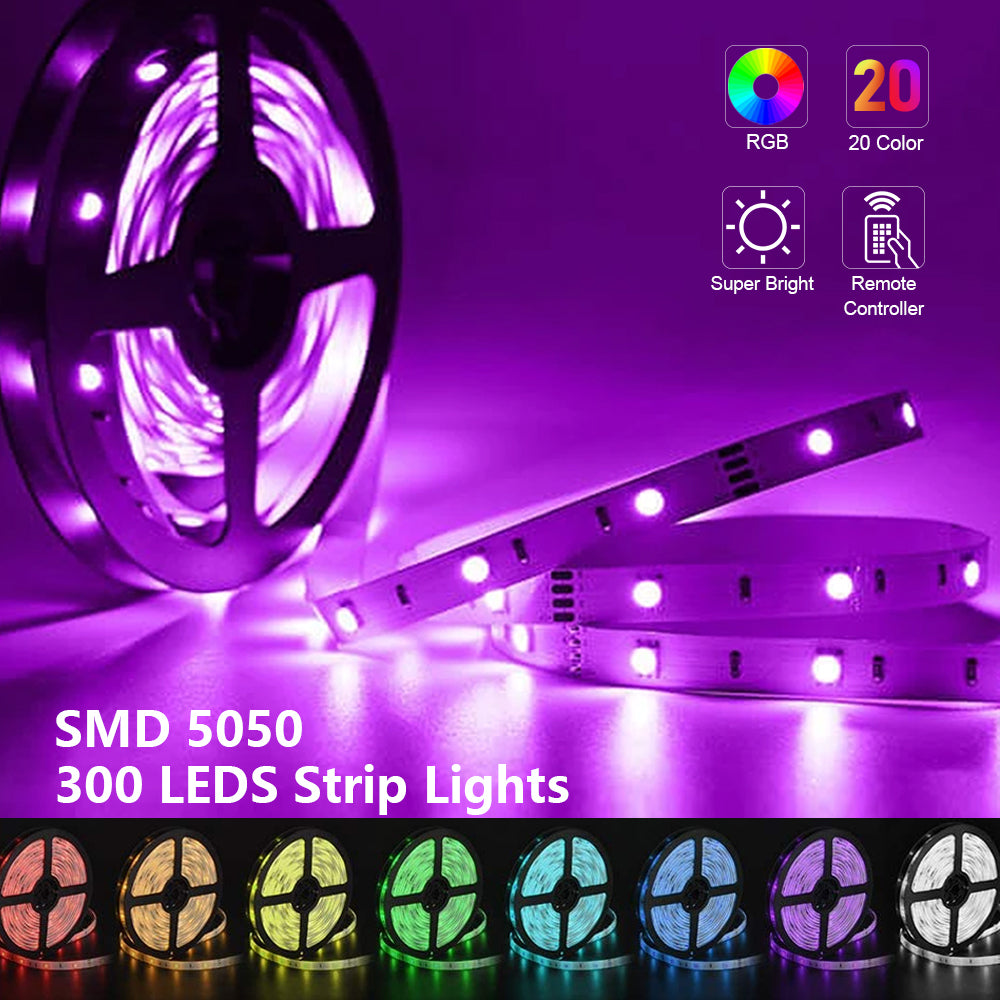 Tiras de luces LED flexibles RGB 5050 SMD 12V CC