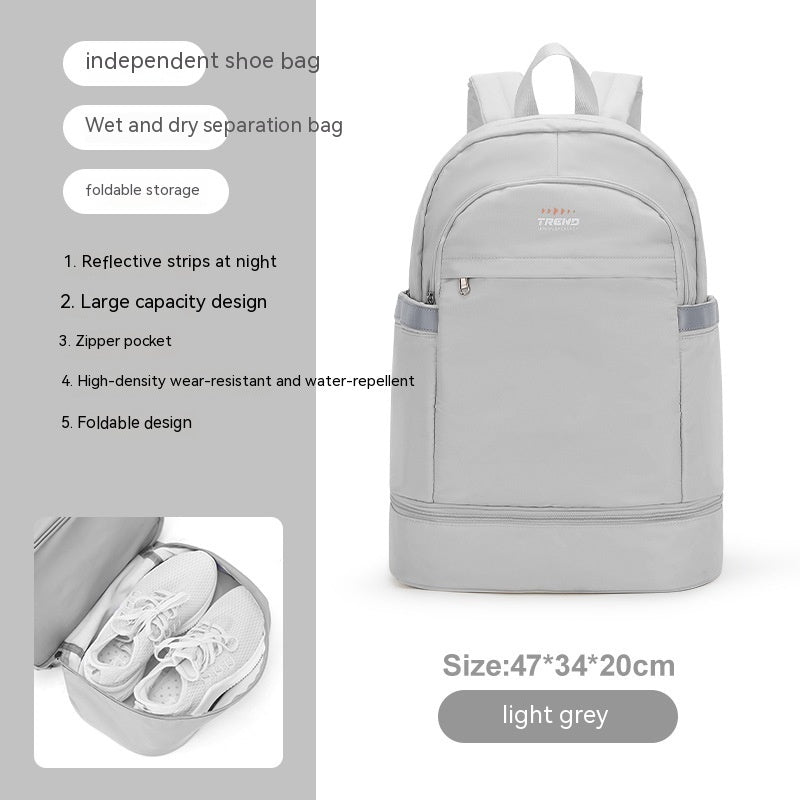 Gym Bag Women's Dry Wet Separation Waterproof Buggy Bag Swimming Sport Climbing Travel Backpack Shoe Warehouse Travel Backpack