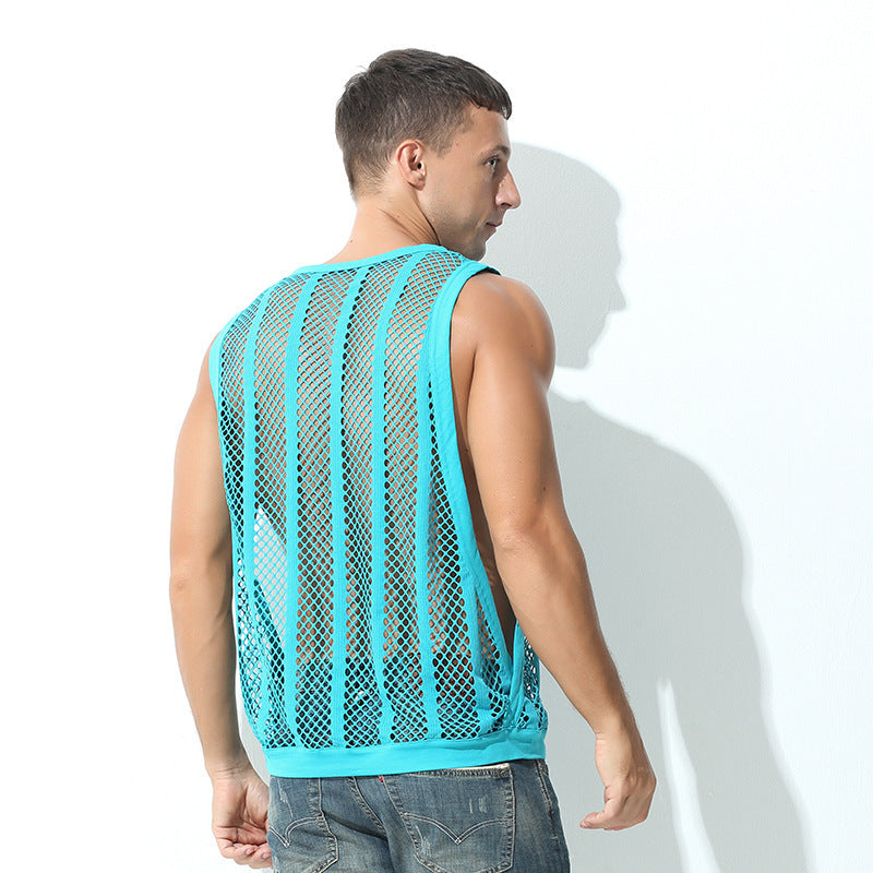 Men's Wide-brimmed Exercise Sleeveless Vest