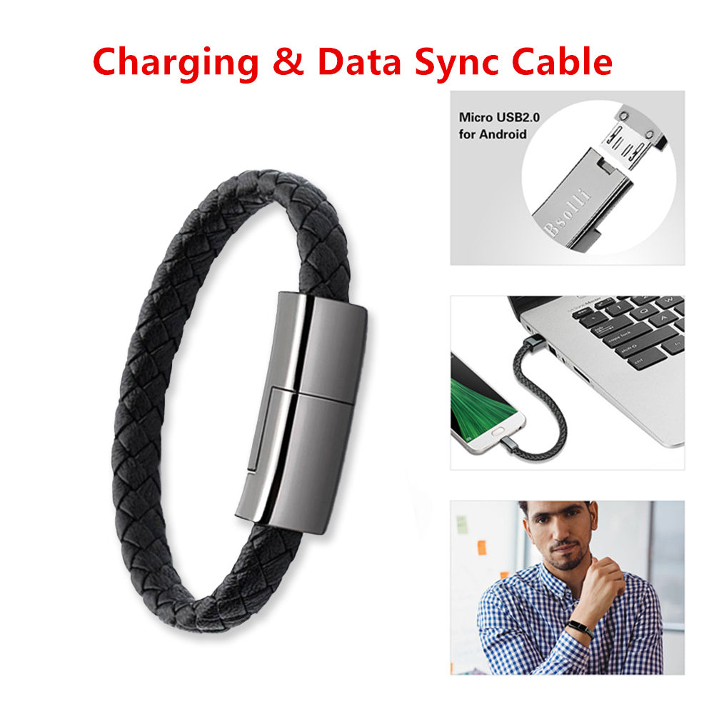 Nuevo cargador de pulsera Cable de carga USB Cable de carga de datos para IPhone14 13 Max Cable USB C para teléfono Micro Cable