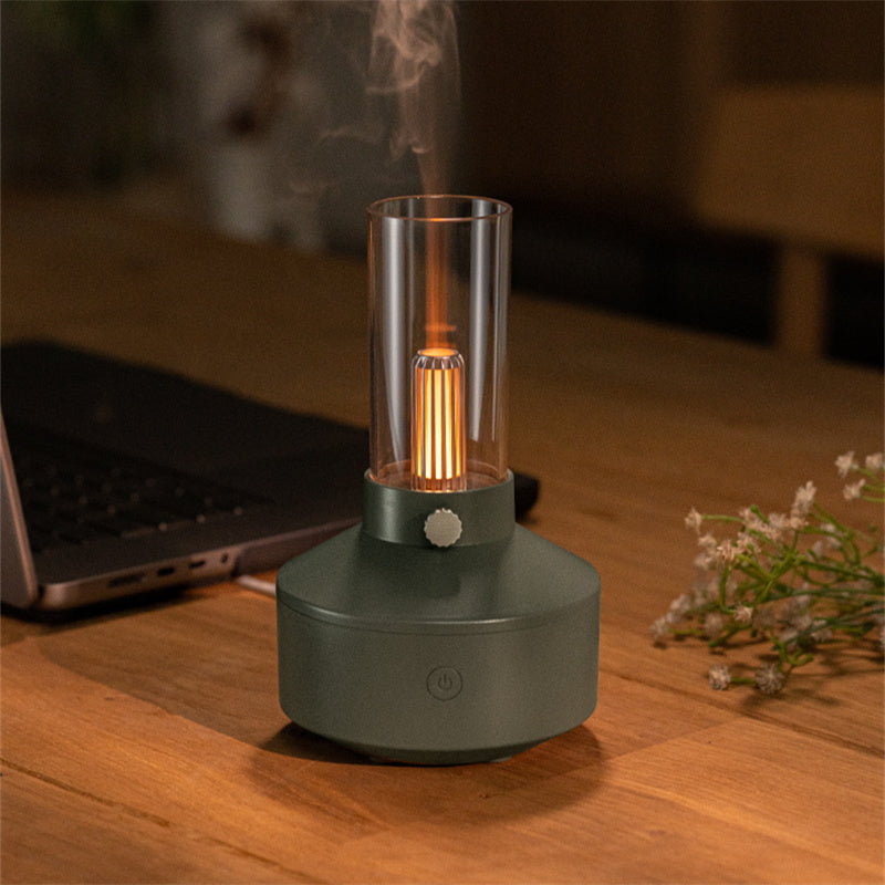 Retro Light Aroma Diffuser Essential Oil LED Light Filament Night Light Air Humidifier For Home