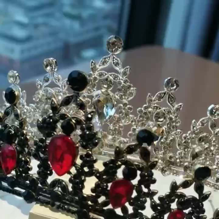 Water Diamond Alloy Princess Crown Headwear