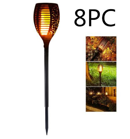 Llama Solar parpadeante luz Led de jardín Ip65 luz Solar de antorcha Tiki para exteriores focos decoración de paisaje lámpara Led