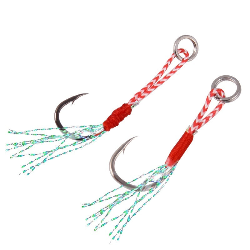 Binding Wire Bright Wire Boat Fishing Sea Fishing Lure Fish Lead Bait Bright Wire Iron Plate Single Hook Fishhook