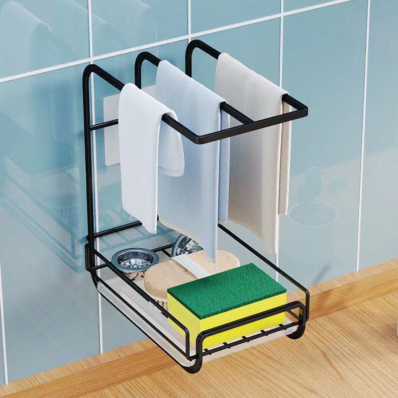 Kitchen All Products Draining Sink Storage Towel Dishwashing Sink Kitchen Sink Wall Mount Storage Artifact