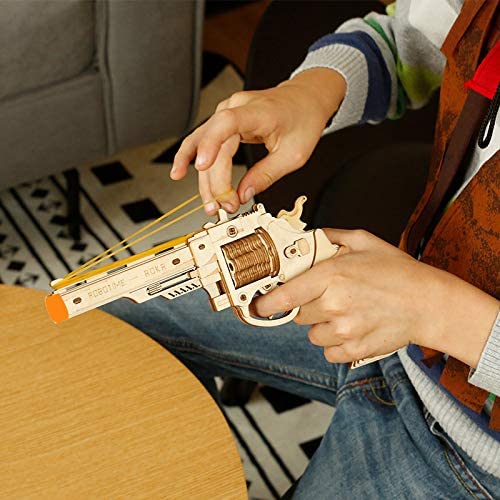 Robotime, bloques de pistola, modelo de construcción, Kit de juguetes, regalo para niños, regalo de cumpleaños 