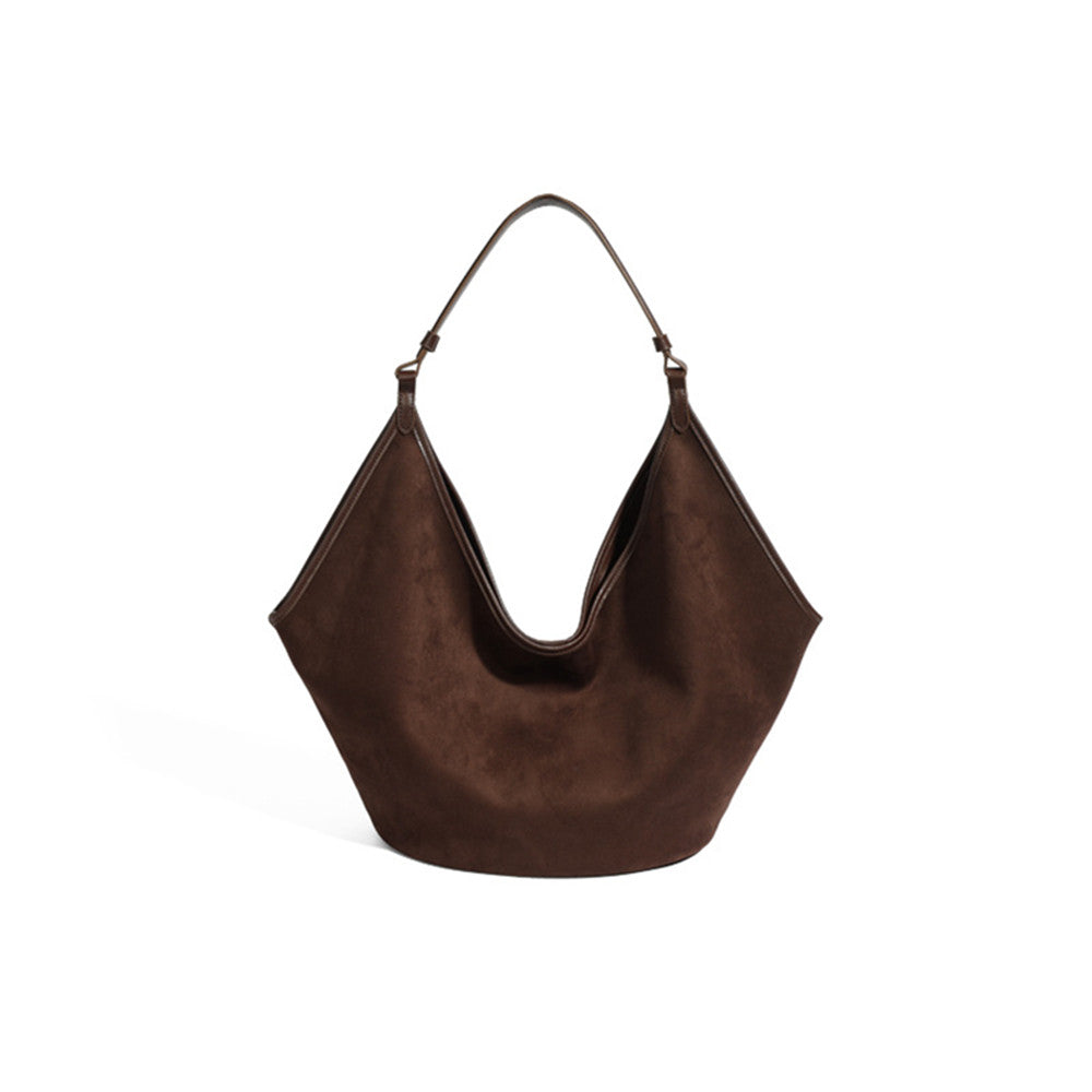 Bolso de hombro de cuero suave de gran capacidad de moda para mujer