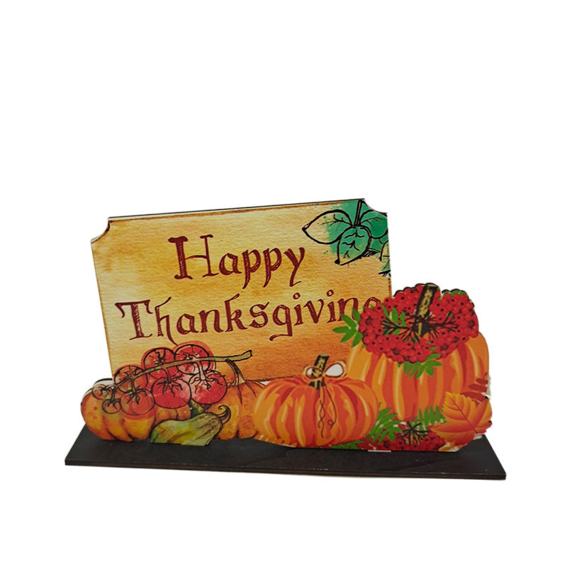 Thanksgiving Wooden Fall Signs Table Decorations Harvest Party Fall Table Centerpieces Autumn Wood Ornaments For Dining Table