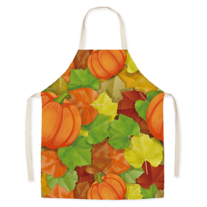 Thanksgiving Apron Turkey Pumpkin Creative Kitchen