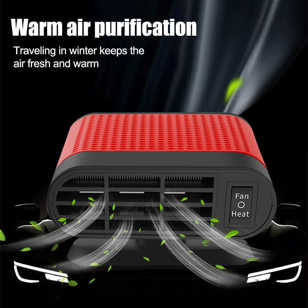 1000W 汽车加热器 12V 便携式电加热风扇 除雾器 除霜器 除雾器