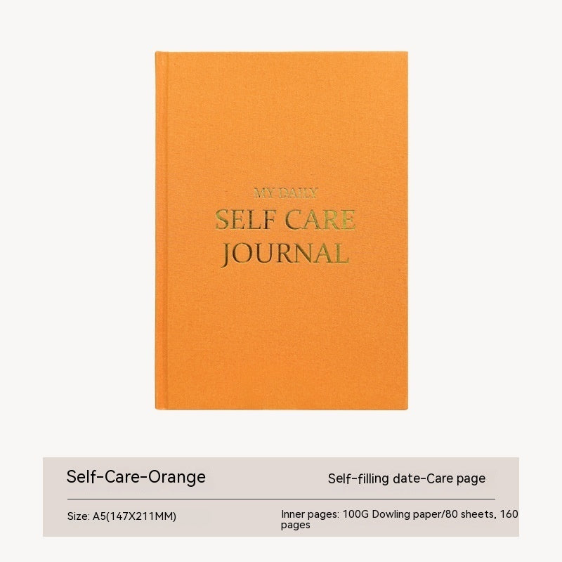 Thanksgiving Diary Happy Self-care Diary Boy English Version A5 Notebook Cloth Book