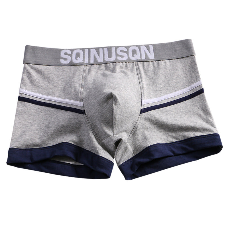 Pure Cotton Men's Boxers Solid Color Breathable