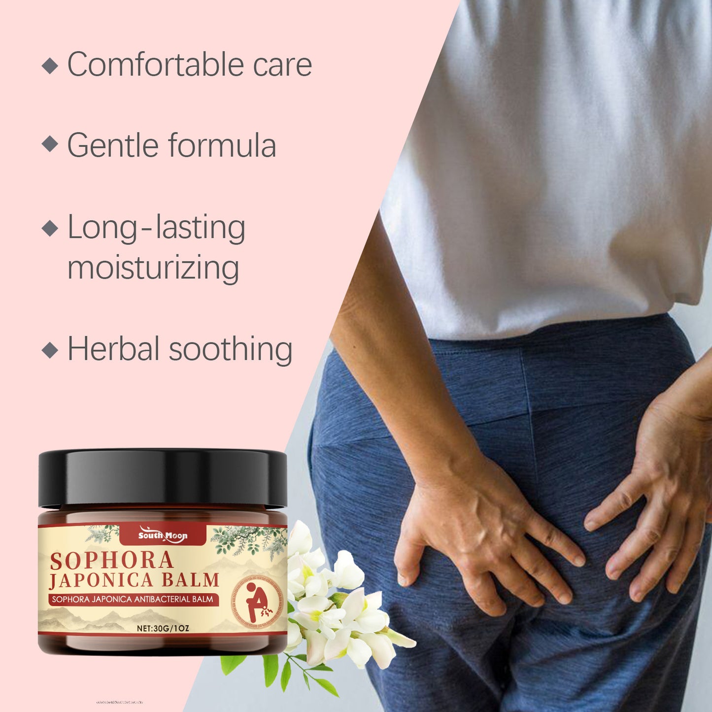 Relieve Discomfort Repair Body Herbal Ingredients Gentle Care Soothing Cream