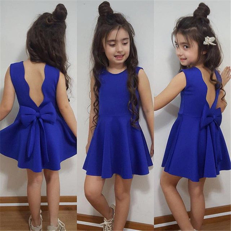 Ropa para niños Vestido Bebé Sin mangas Ropa para niña Años