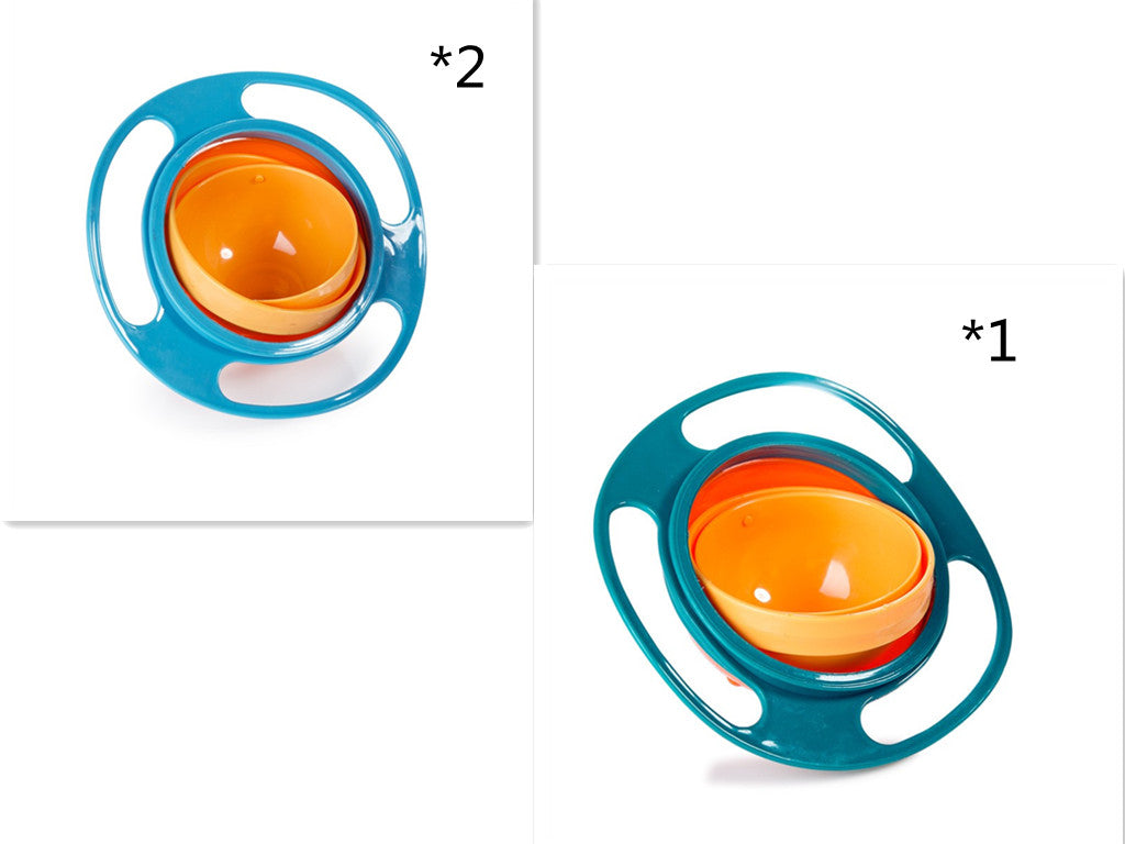 Platos tipo tazón universales a prueba de derrames con rotación de 360 ​​grados