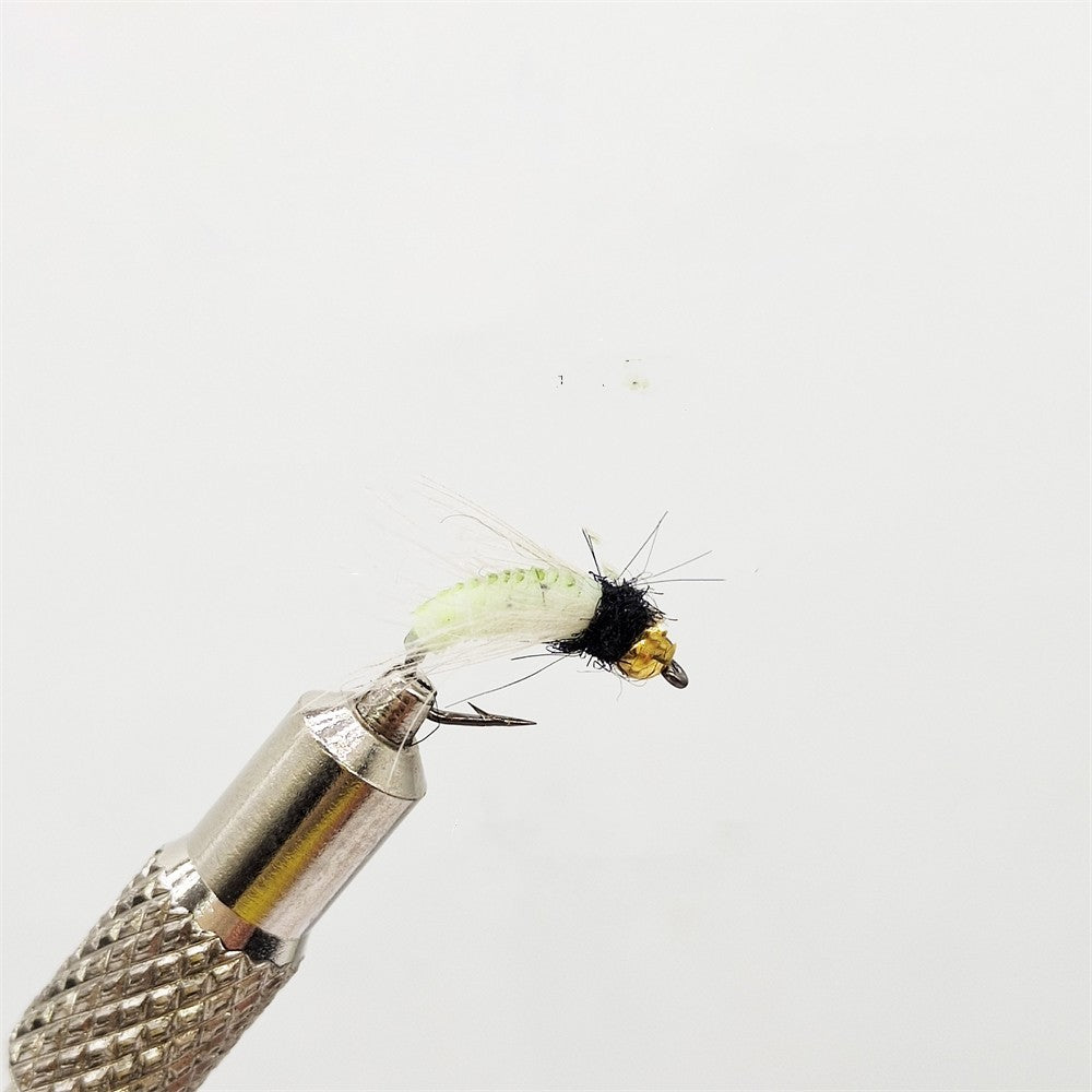 Copper Head Submerged Fluorescent Color Luia Fly Fishing Wool Hook