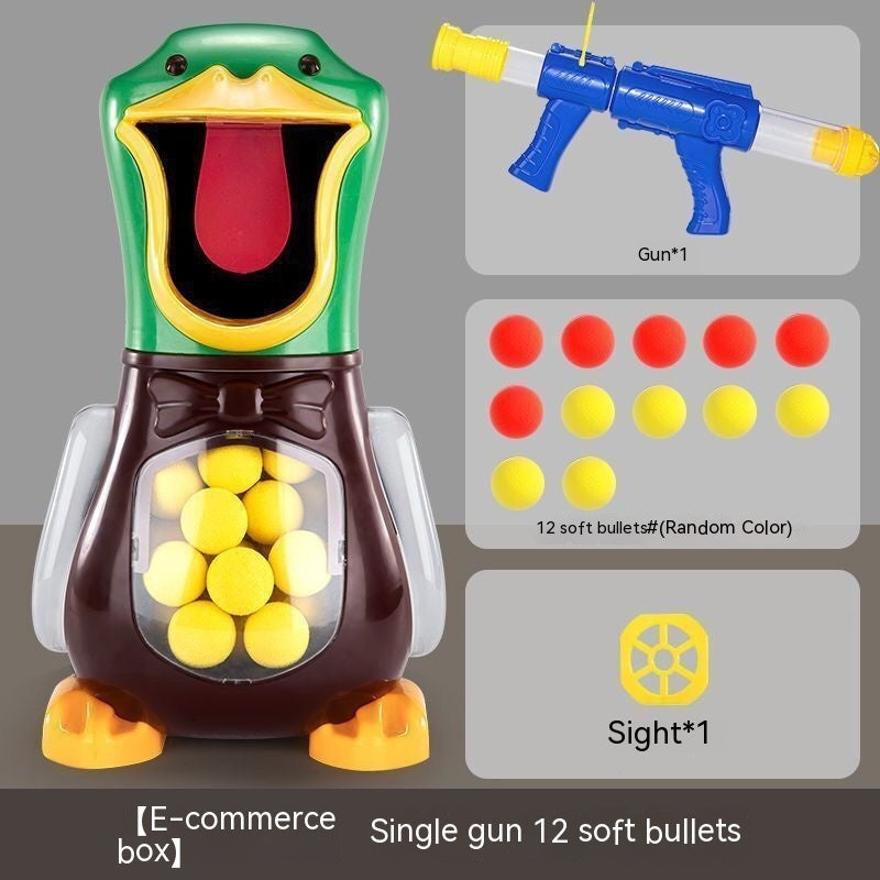 Interesting Soft Bullet Gun Score Target Duck Kids Shooting Toys Shooter Foam Ball Battle Educational Air Power Popper Xmas Gift