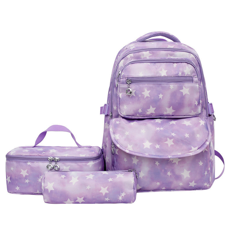 Conjunto de tres piezas para mujer Mochila multifuncional de gran capacidad