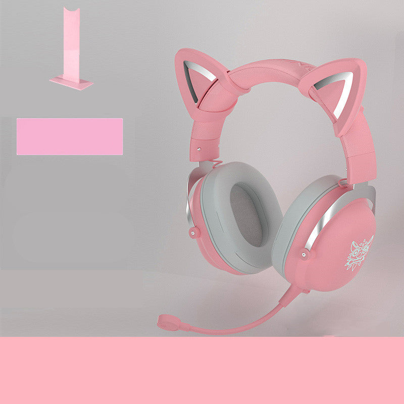 Head-mounted Gaming Gaming Cute Girls Wired Computer Headset